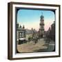 Town Hall and Market Street, Penryn, Cornwall, Late 19th or Early 20th Century-null-Framed Giclee Print