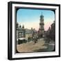 Town Hall and Market Street, Penryn, Cornwall, Late 19th or Early 20th Century-null-Framed Giclee Print