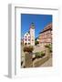 Town hall and Palmsches Haus on market square, Mosbach, Neckartal Valley, Odenwald-Markus Lange-Framed Photographic Print