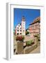 Town hall and Palmsches Haus on market square, Mosbach, Neckartal Valley, Odenwald-Markus Lange-Framed Photographic Print