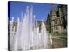 Town Hall and Peace Gardens, Sheffield, Yorkshire, England, United Kingdom-Neale Clarke-Stretched Canvas