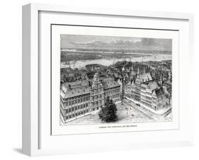 Town Hall and River Schelde, Antwerp, Belgium, 1879-Taylor-Framed Giclee Print