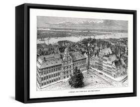 Town Hall and River Schelde, Antwerp, Belgium, 1879-Taylor-Framed Stretched Canvas