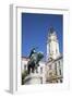 Town Hall and Statue of Janos Hunyadi, Pecs, Southern Transdanubia, Hungary, Europe-Ian Trower-Framed Photographic Print