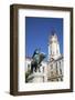 Town Hall and Statue of Janos Hunyadi, Pecs, Southern Transdanubia, Hungary, Europe-Ian Trower-Framed Photographic Print