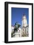 Town Hall and Statue of Janos Hunyadi, Pecs, Southern Transdanubia, Hungary, Europe-Ian Trower-Framed Photographic Print