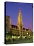 Town Hall at Night in the City of Munich, Bavaria, Germany, Europe-Scholey Peter-Stretched Canvas