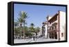 Town Hall at Plaza De Las Americas Square, San Sebastian, La Gomera, Canary Islands, Spain, Europe-Markus Lange-Framed Stretched Canvas