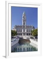 Town hall, Avenida dos Aliados, Porto (Oporto), Portugal, Europe-Markus Lange-Framed Photographic Print