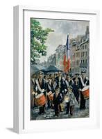 Town Hall Band, 14th July, Honfleur, France, 1997-Rosemary Lowndes-Framed Giclee Print