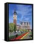 Town Hall, Calais, France-Peter Thompson-Framed Stretched Canvas