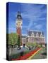 Town Hall, Calais, France-Peter Thompson-Stretched Canvas