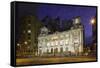 Town Hall (Camara Municipal), Dusk, Cinelandia, Centro, Rio De Janeiro, Brazil, South America-Ian Trower-Framed Stretched Canvas