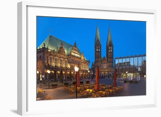 Town Hall, Cathedral, Town Hall Square, Bremen, Germany, Europe-Chris Seba-Framed Photographic Print