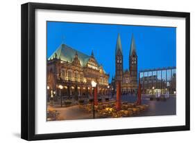 Town Hall, Cathedral, Town Hall Square, Bremen, Germany, Europe-Chris Seba-Framed Premium Photographic Print