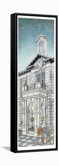 Town Hall Clock, Kirkby Lonsdale, Cumbria, 2009-Sandra Moore-Framed Stretched Canvas