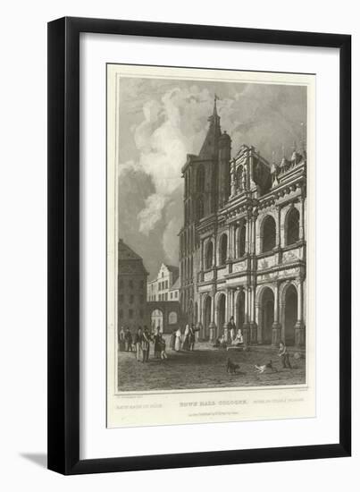 Town Hall Cologne-William Tombleson-Framed Giclee Print