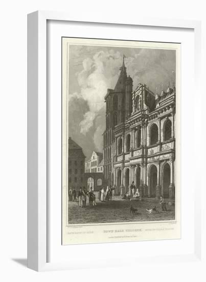 Town Hall Cologne-William Tombleson-Framed Giclee Print