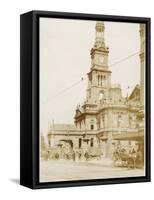 Town Hall Corner, Sydney, New South Wales, Australia-null-Framed Stretched Canvas