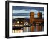 Town Hall from Aker Brygge, Norway-Russell Young-Framed Photographic Print