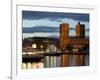 Town Hall from Aker Brygge, Norway-Russell Young-Framed Photographic Print