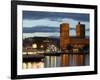 Town Hall from Aker Brygge, Norway-Russell Young-Framed Photographic Print