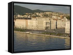 Town Hall Fronting on Piazza Unita D'Italia, Trieste, Friuli-Venezia Giulia, Italy-Waltham Tony-Framed Stretched Canvas