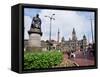 Town Hall, George Square, Glasgow, Scotland, United Kingdom-Yadid Levy-Framed Stretched Canvas