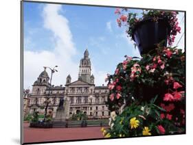 Town Hall, George Square, Glasgow, Scotland, United Kingdom-Yadid Levy-Mounted Photographic Print