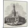 Town-Hall, in Course of Erection, at Leeds-null-Mounted Giclee Print