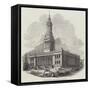 Town-Hall, in Course of Erection, at Leeds-null-Framed Stretched Canvas