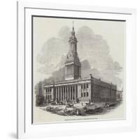 Town-Hall, in Course of Erection, at Leeds-null-Framed Giclee Print