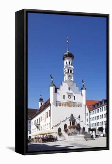 Town Hall, Kempten, Schwaben, Bavaria, Germany, Europe-Markus-Framed Stretched Canvas