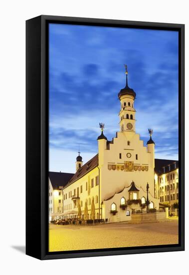 Town Hall, Kempten, Schwaben, Bavaria, Germany, Europe-Markus Lange-Framed Stretched Canvas