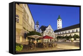 Town Hall, Market Square and St. Martin Church, Wangen-Markus Lange-Framed Stretched Canvas