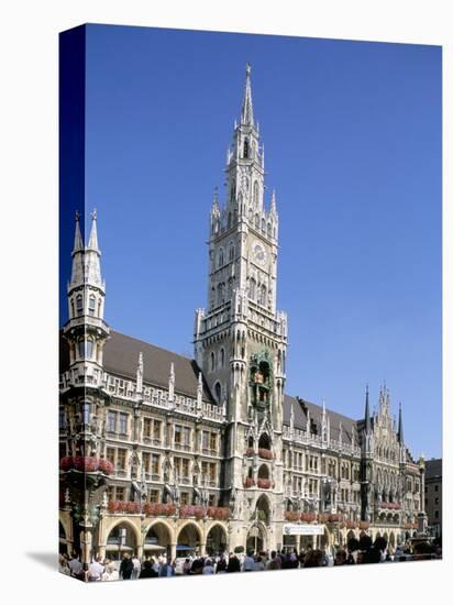 Town Hall, Munich, Bavaria, Germany-Peter Scholey-Stretched Canvas