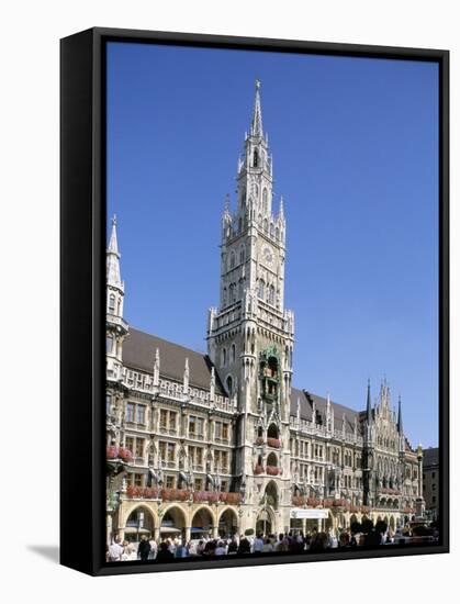 Town Hall, Munich, Bavaria, Germany-Peter Scholey-Framed Stretched Canvas