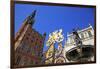 Town Hall of Rechtstadt District on Long Market, Gdansk, Gdansk, Pomerania, Poland, Europe-Hans-Peter Merten-Framed Photographic Print