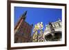 Town Hall of Rechtstadt District on Long Market, Gdansk, Gdansk, Pomerania, Poland, Europe-Hans-Peter Merten-Framed Photographic Print