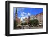 Town Hall of Rechtstadt District on Long Market in Gdansk, Gdansk, Pomerania, Poland, Europe-Hans-Peter Merten-Framed Photographic Print