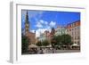 Town Hall of Rechtstadt District on Long Market in Gdansk, Gdansk, Pomerania, Poland, Europe-Hans-Peter Merten-Framed Photographic Print