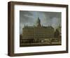 Town Hall on Dam Square, Amsterdam-Gerrit Adriaensz Berckheyde-Framed Art Print