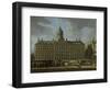 Town Hall on Dam Square, Amsterdam-Gerrit Adriaensz Berckheyde-Framed Art Print