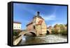 Town Hall on the Bridge, Bamberg, Germany-Zoom-zoom-Framed Stretched Canvas