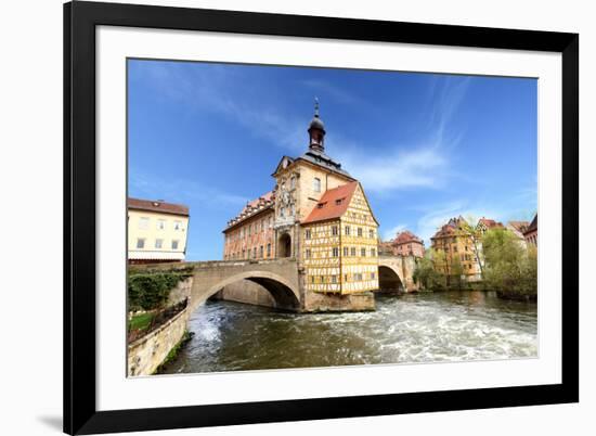 Town Hall on the Bridge, Bamberg, Germany-Zoom-zoom-Framed Photographic Print