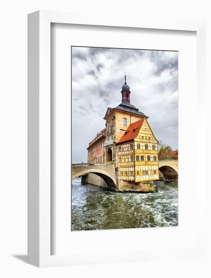 Town Hall on the Bridge, Bamberg, Germany-Zoom-zoom-Framed Photographic Print