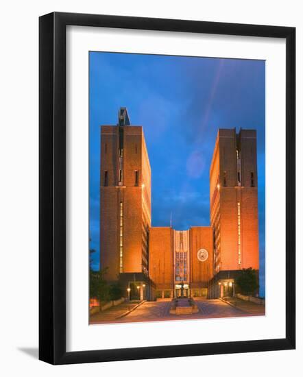 Town Hall, Oslo, Norway-Russell Young-Framed Photographic Print