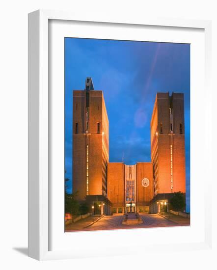 Town Hall, Oslo, Norway-Russell Young-Framed Photographic Print