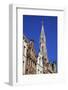 Town Hall Spire, Grand Place, UNESCO World Heritage Site, Brussels, Belgium, Europe-Neil Farrin-Framed Photographic Print