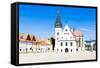 Town Hall Square, Bardejov, Slovakia-phbcz-Framed Stretched Canvas